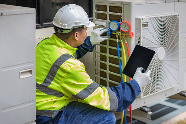 Professional Ductwork Repair technician working in Clarklake, MI